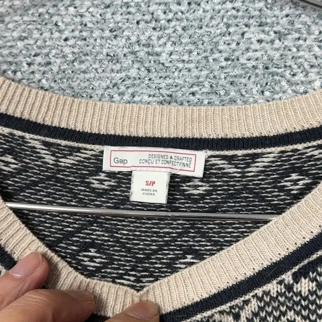 갭 패턴 캐주얼 코튼 니트 S 상품이미지5