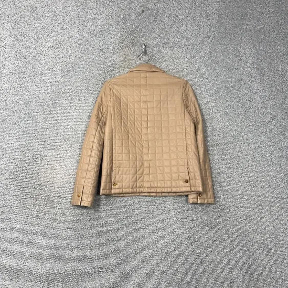 SJ 양가죽 퀄팅 베이지 가죽 자켓 82-94-160 상품이미지2