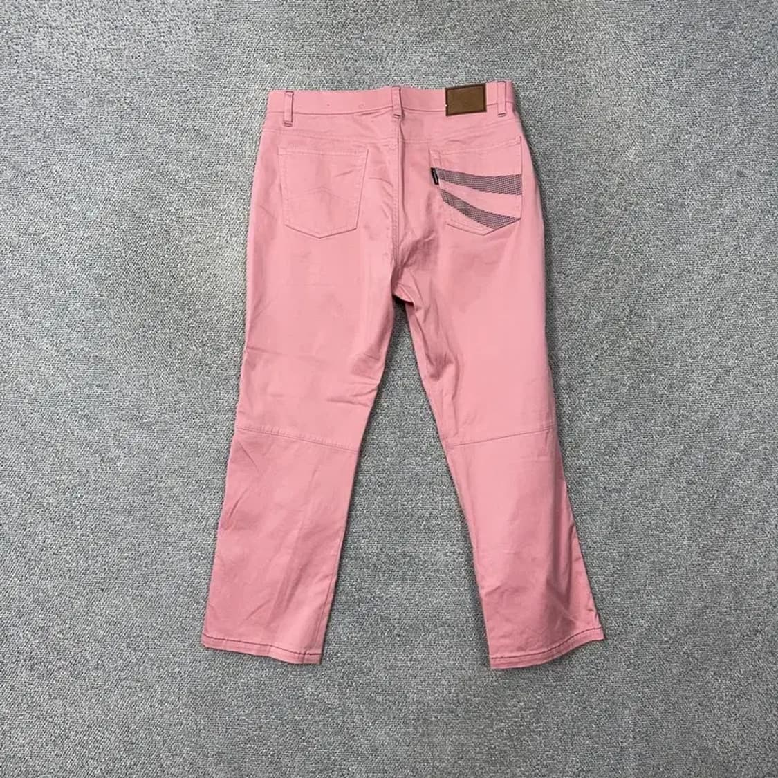 투어스테이지 남성 골프 핑크 팬츠 34 상품이미지2