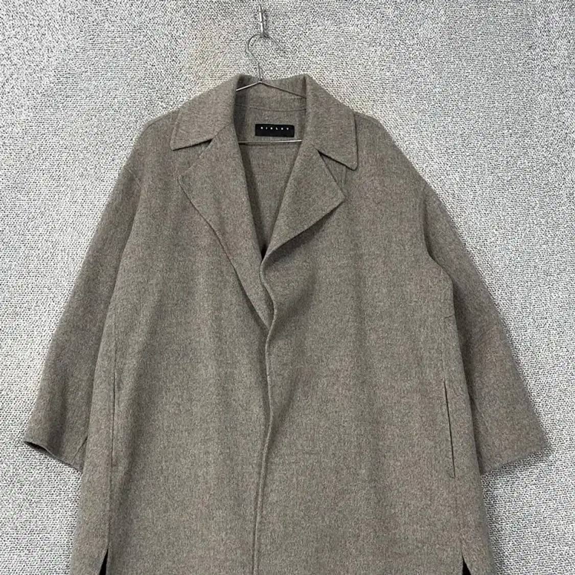 시슬리 그레이 오버핏 울 코트 44 상품이미지3