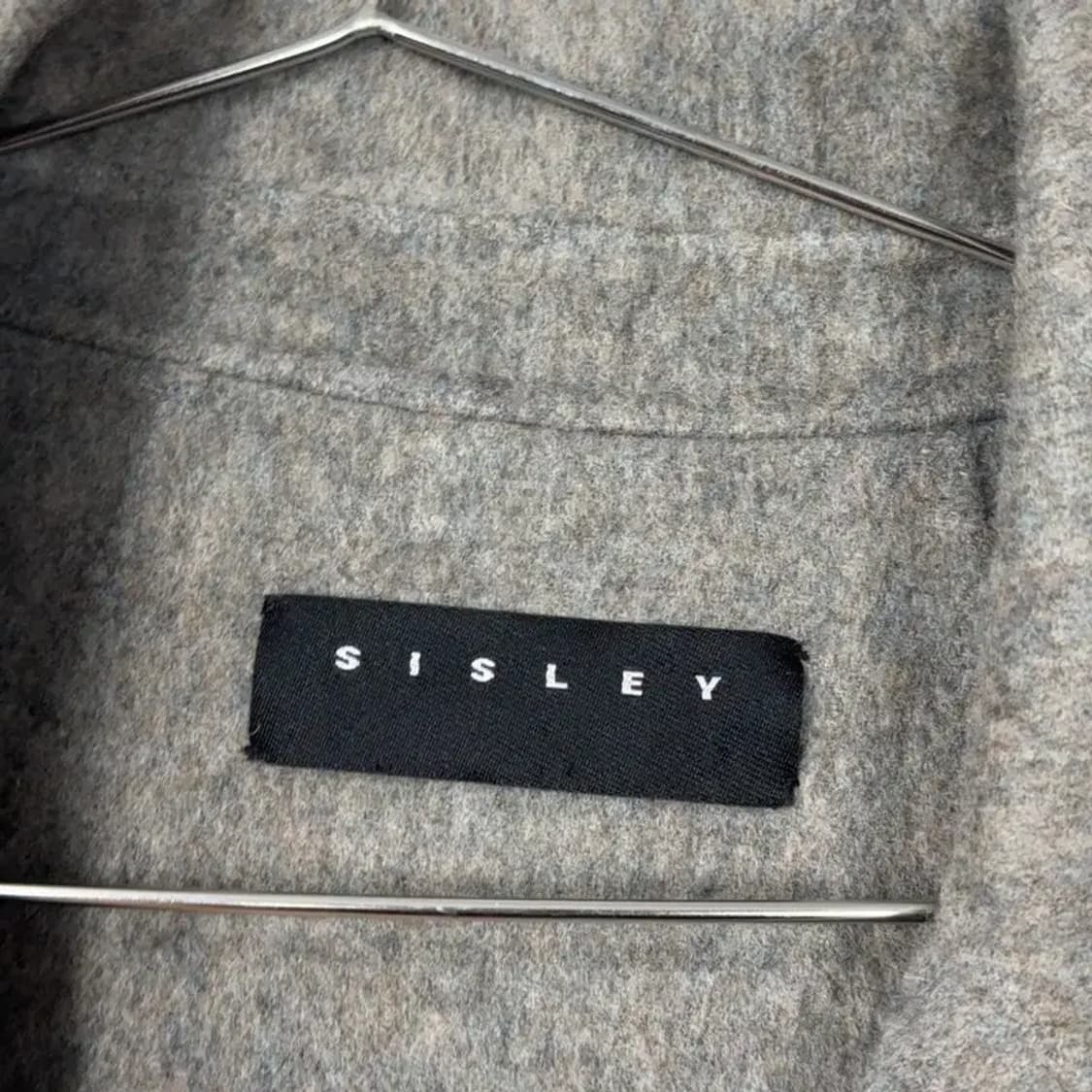 시슬리 그레이 오버핏 울 코트 44 상품이미지7