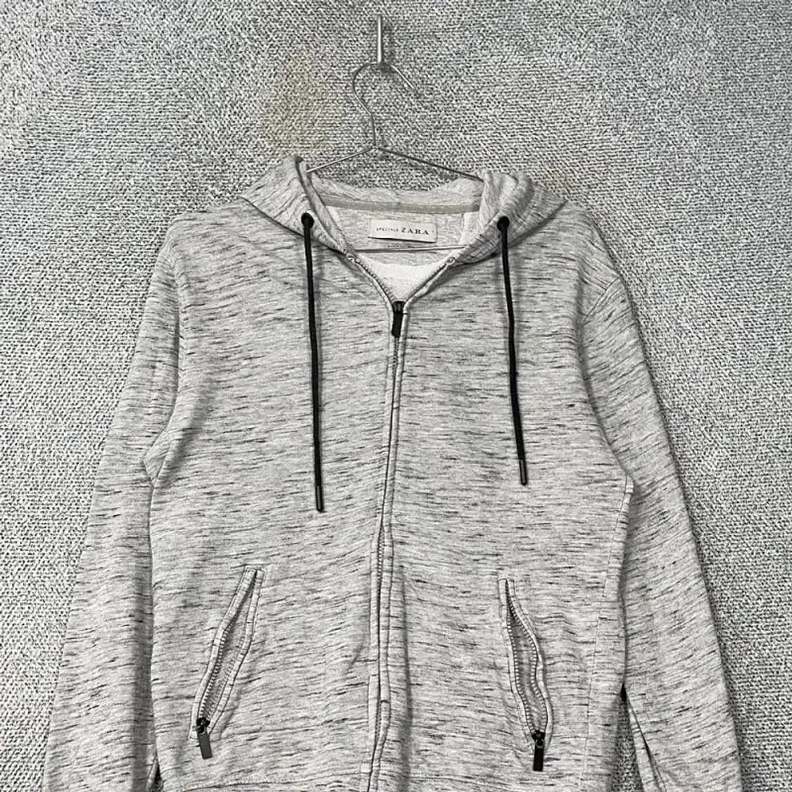 자라 캐주얼 그레이 후드집업 S 상품이미지3