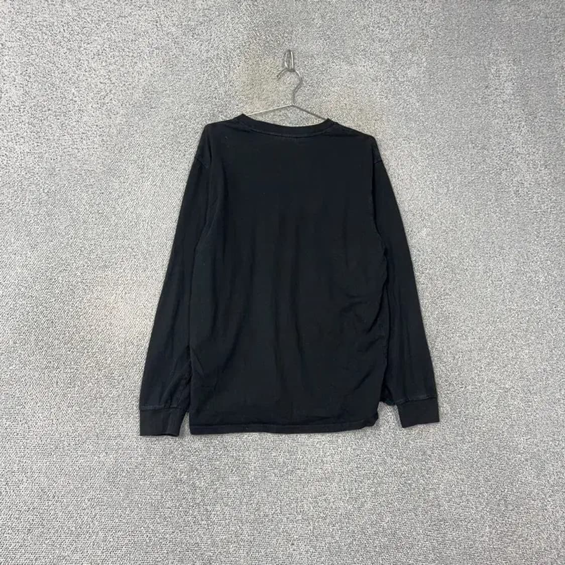 NBA 로고 올블랙 긴팔티 L 상품이미지2