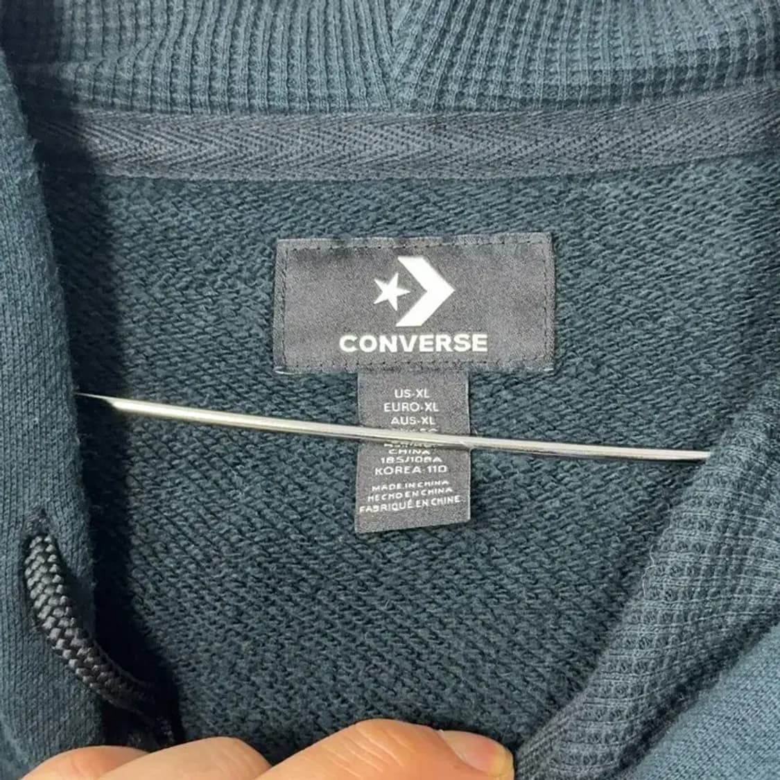 컨버스 캐주얼 더블집업 후드집업 XL 상품이미지5