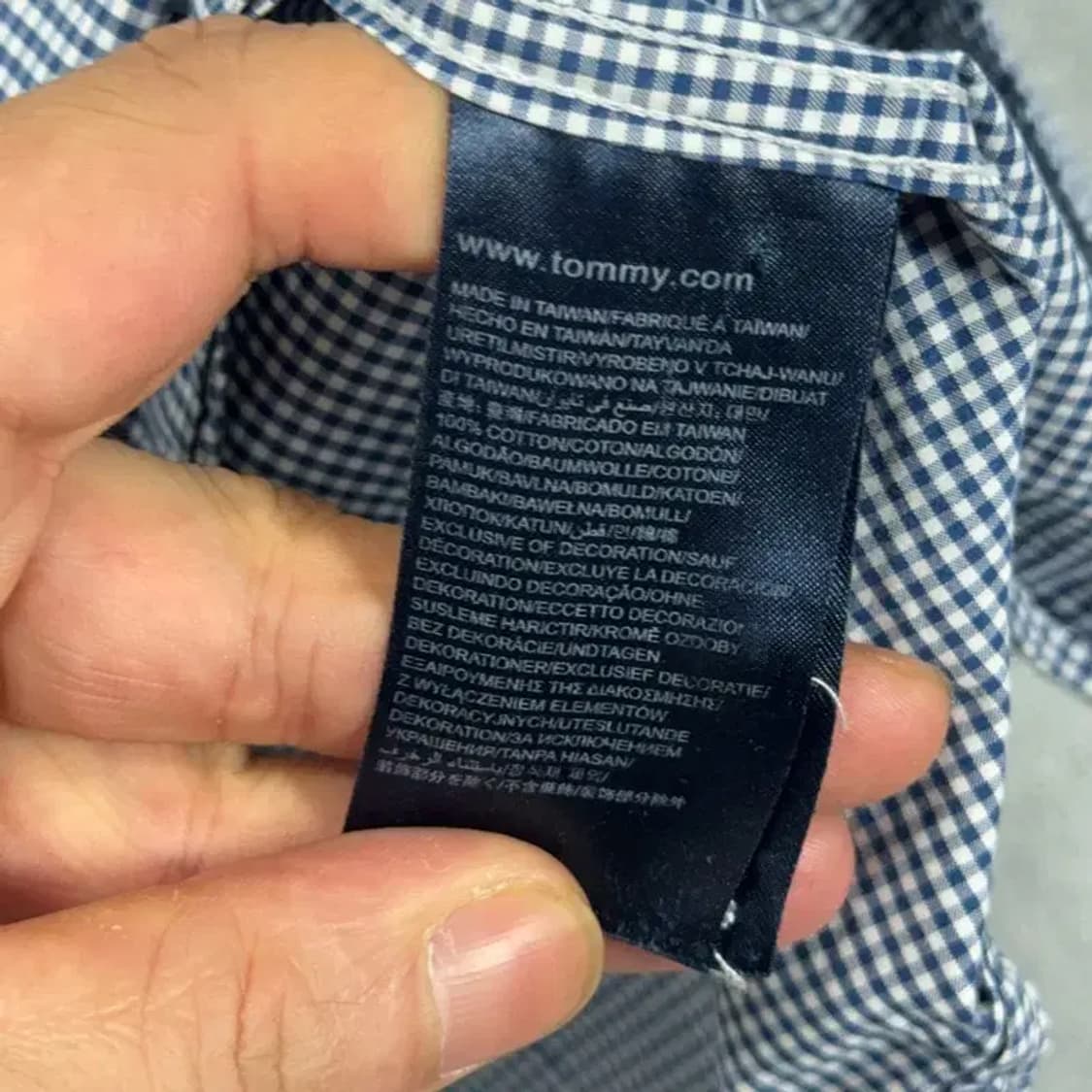 타미힐피거 캐주얼 남성 체크 셔츠 L 상품이미지4