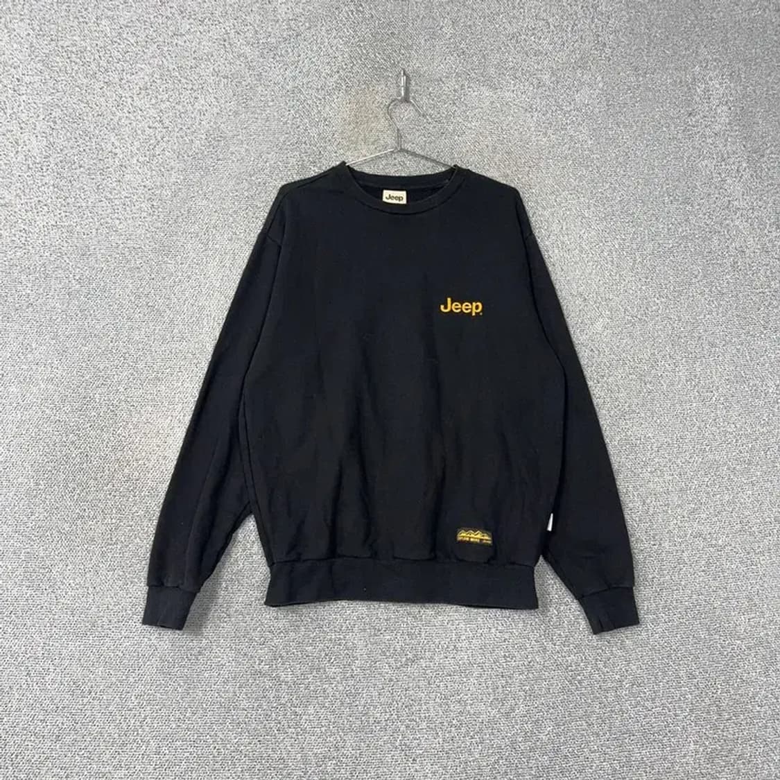지프 백로고 블랙 맨투맨 L 상품이미지1