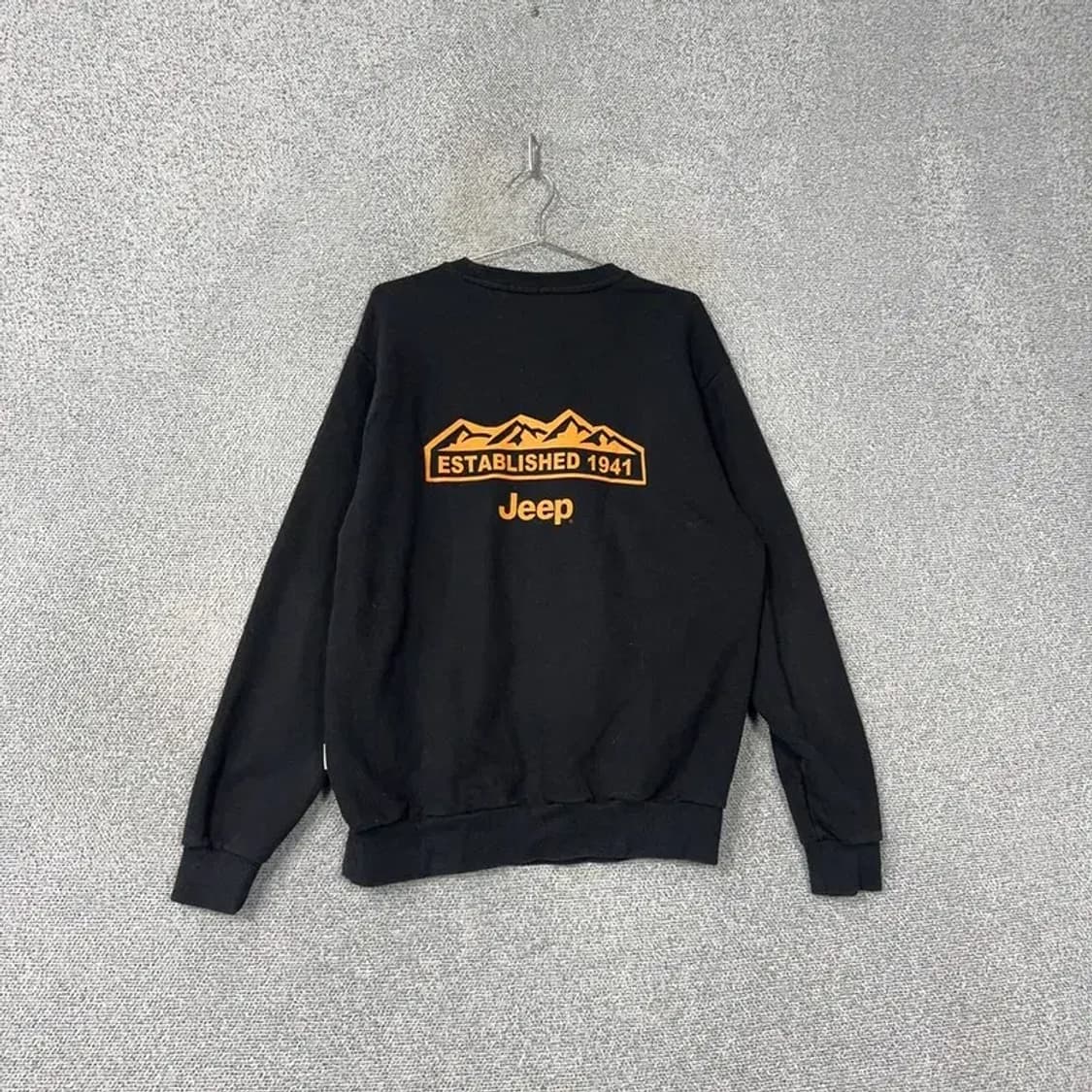 지프 백로고 블랙 맨투맨 L 상품이미지2