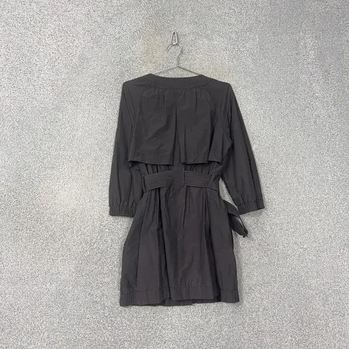 빈스 블랙 버튼 벨티드 코트 M 상품이미지2