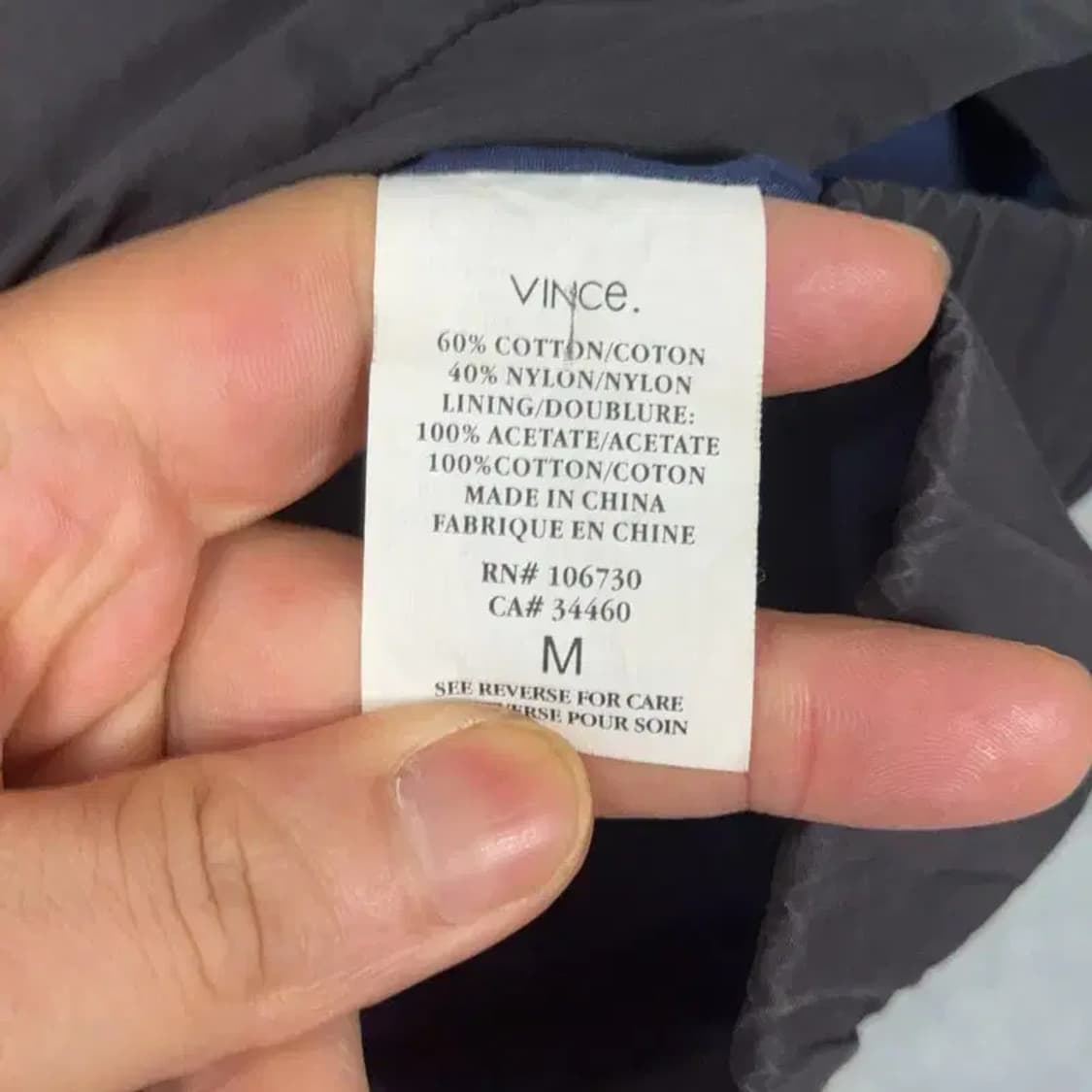 빈스 블랙 버튼 벨티드 코트 M 상품이미지6