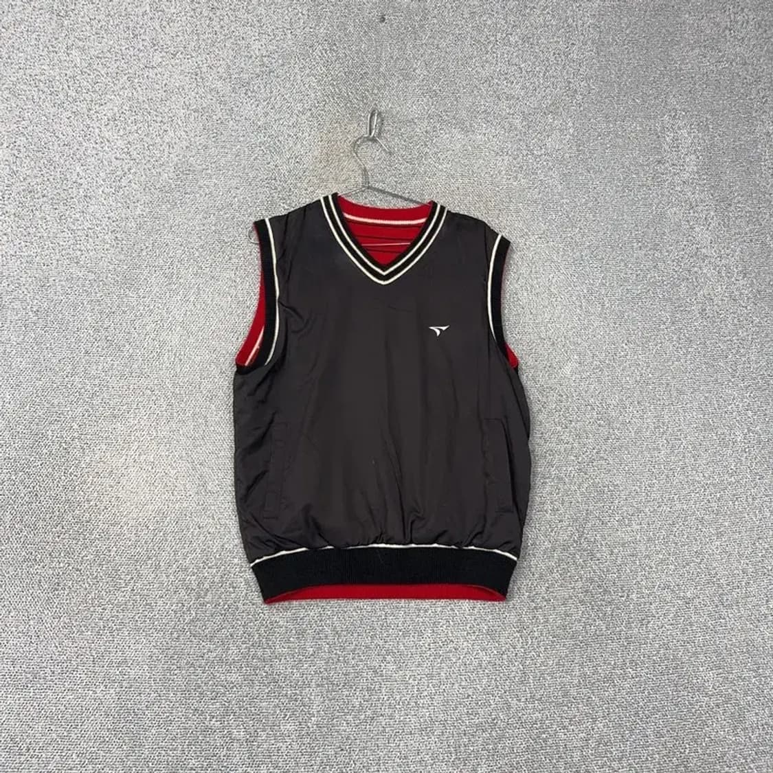 투어스테이지 골프 레드 니트 조끼 M 상품이미지5