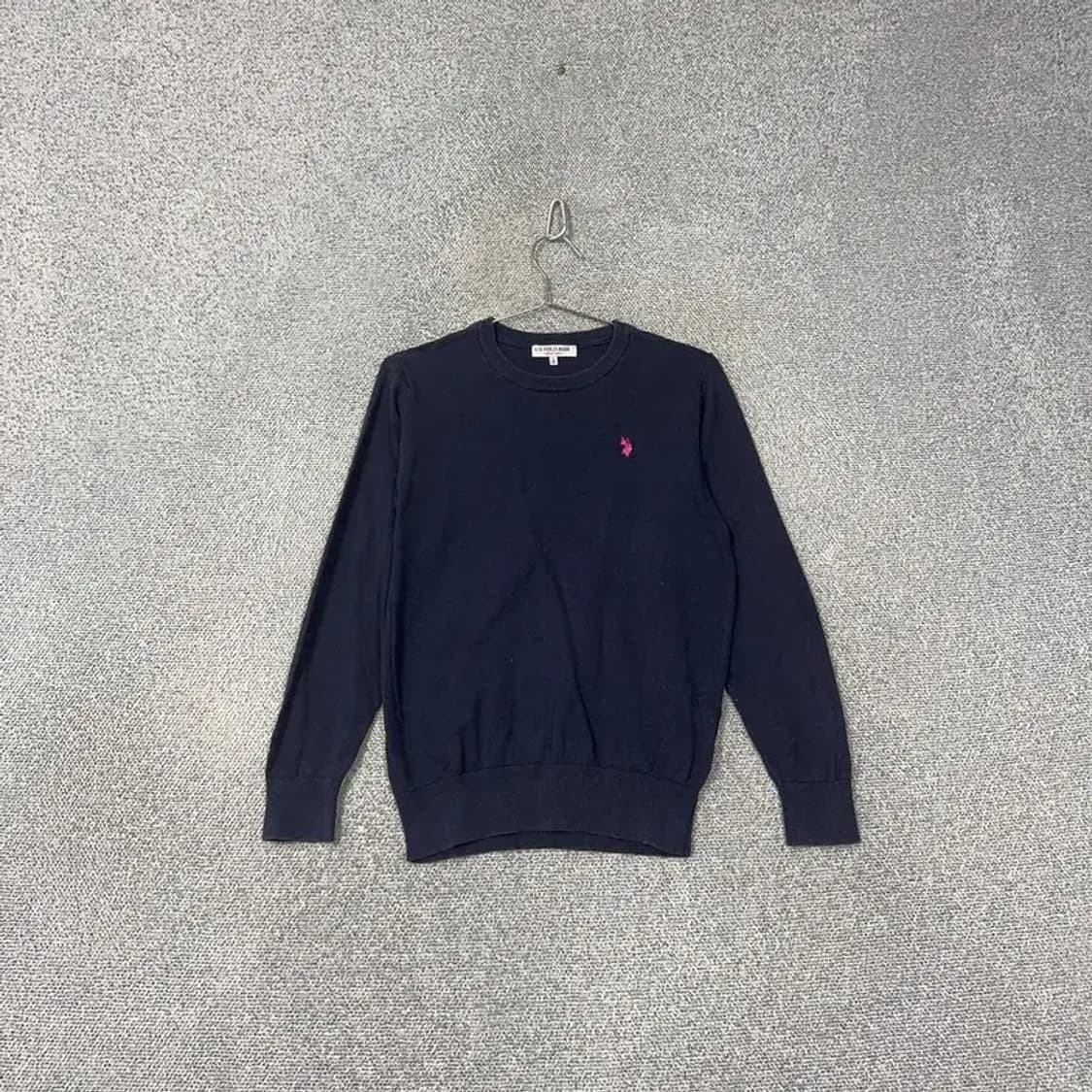 US폴로 네이비 라운드넥 니트 S 상품이미지1