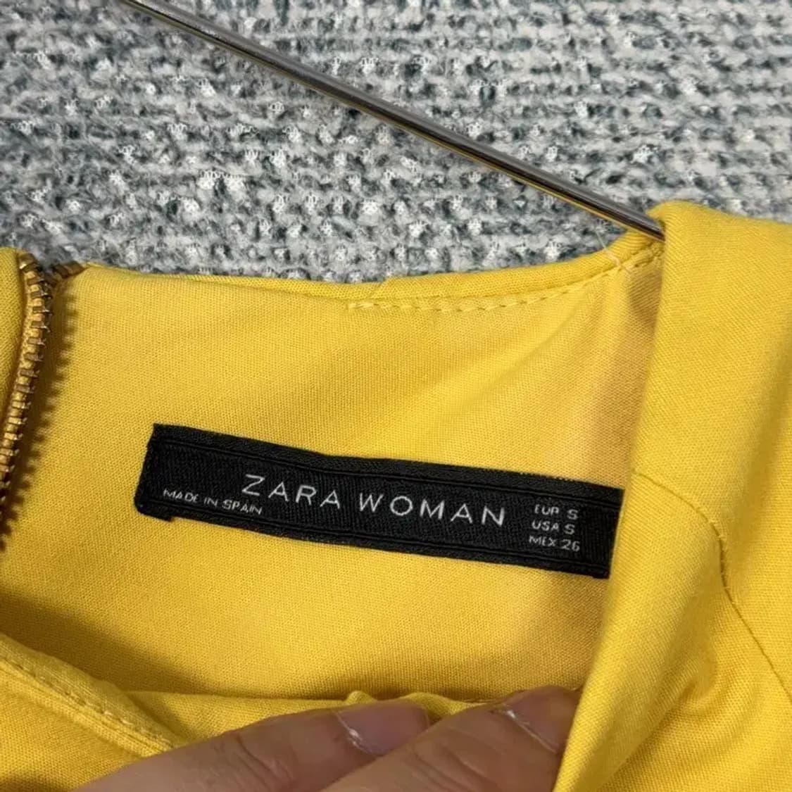 자라 옐로우 원피스 S 상품이미지5