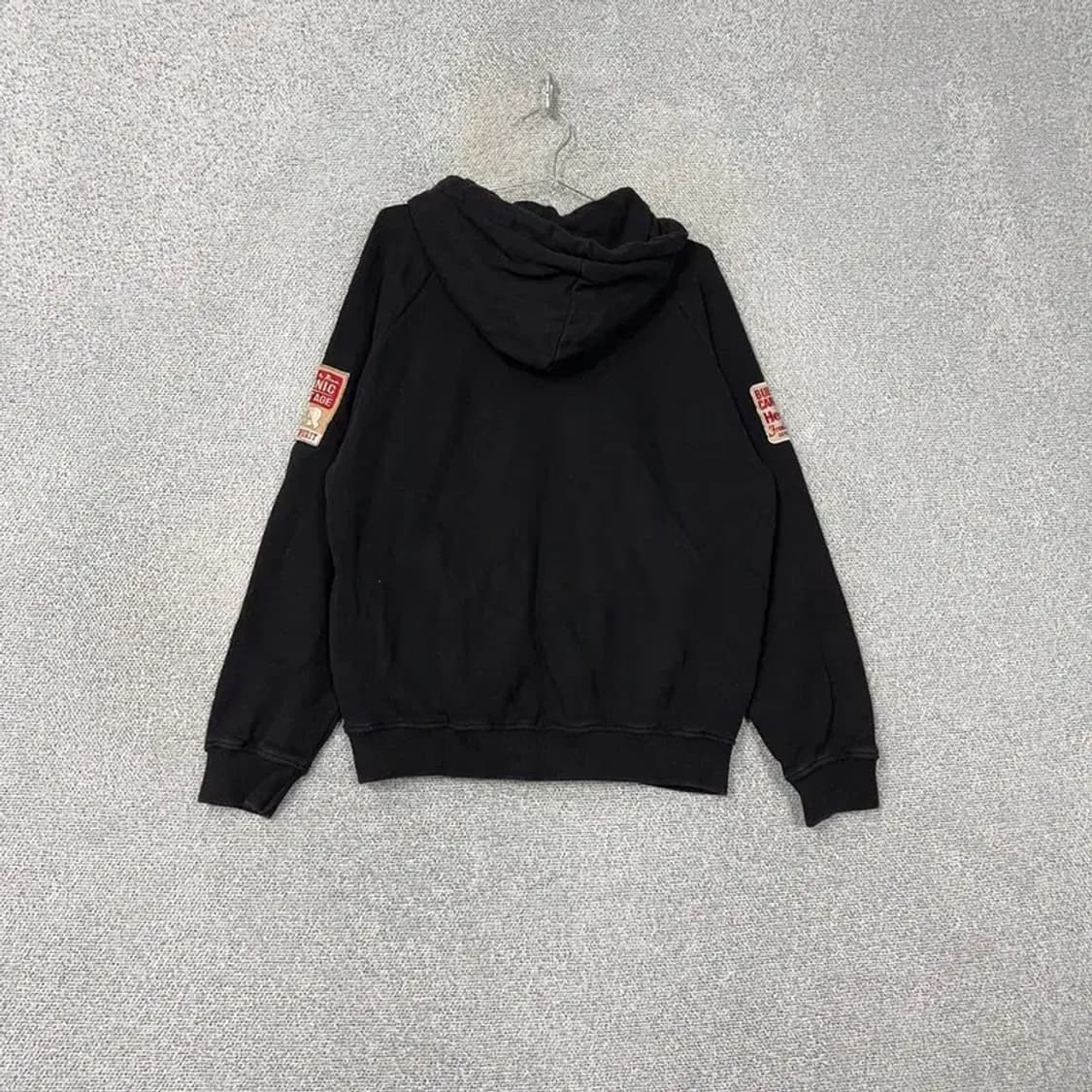 지프 패치 포켓 블랙 후드티 L 상품이미지2