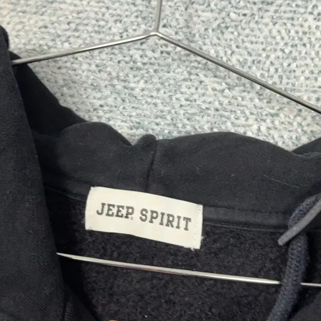 지프 패치 포켓 블랙 후드티 L 상품이미지3