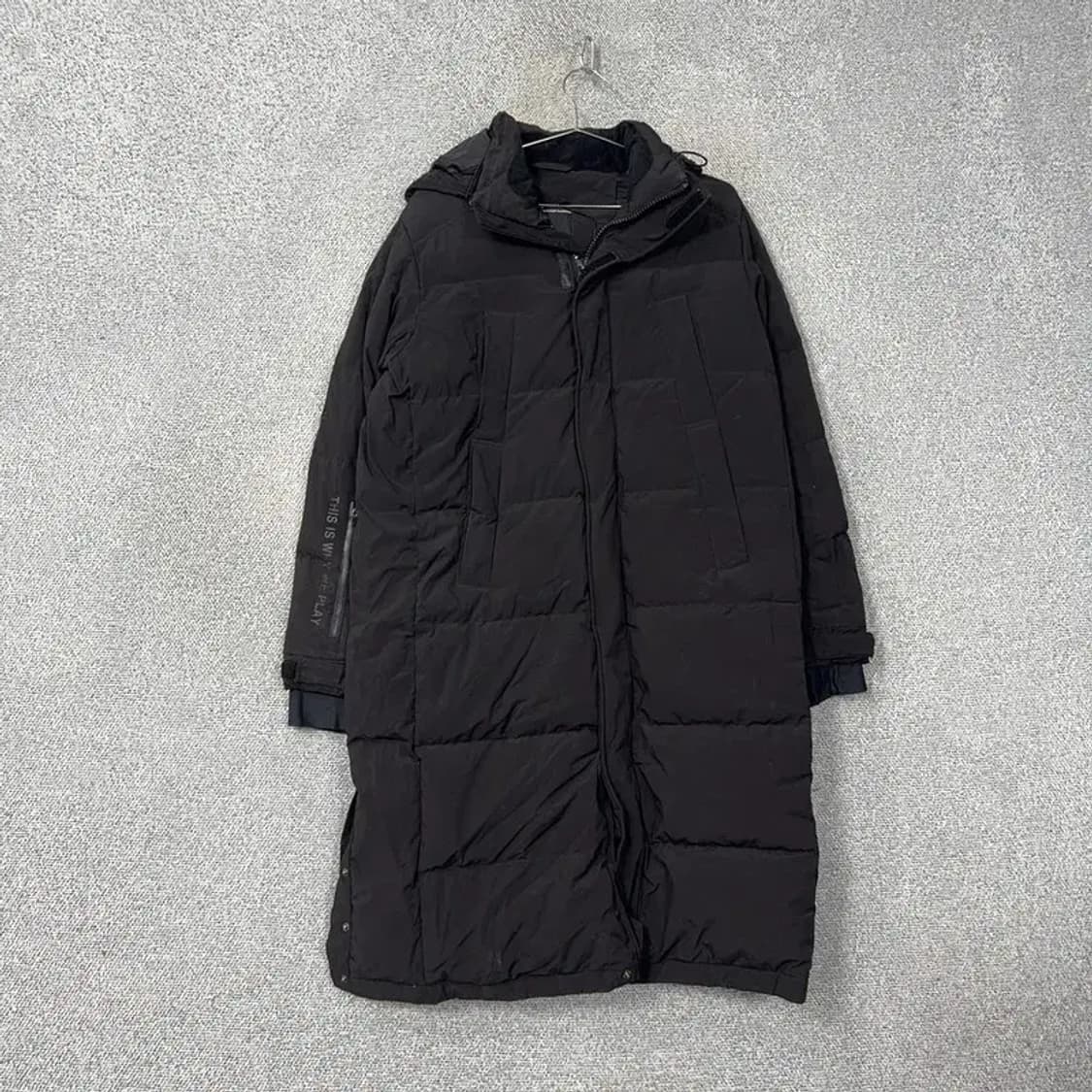 NBA 골든스테이트 블랙 롱 패딩 M 상품이미지1