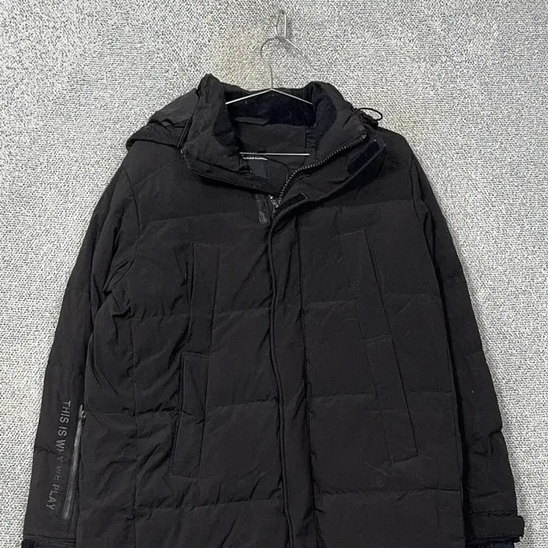 NBA 골든스테이트 블랙 롱 패딩 M 상품이미지3