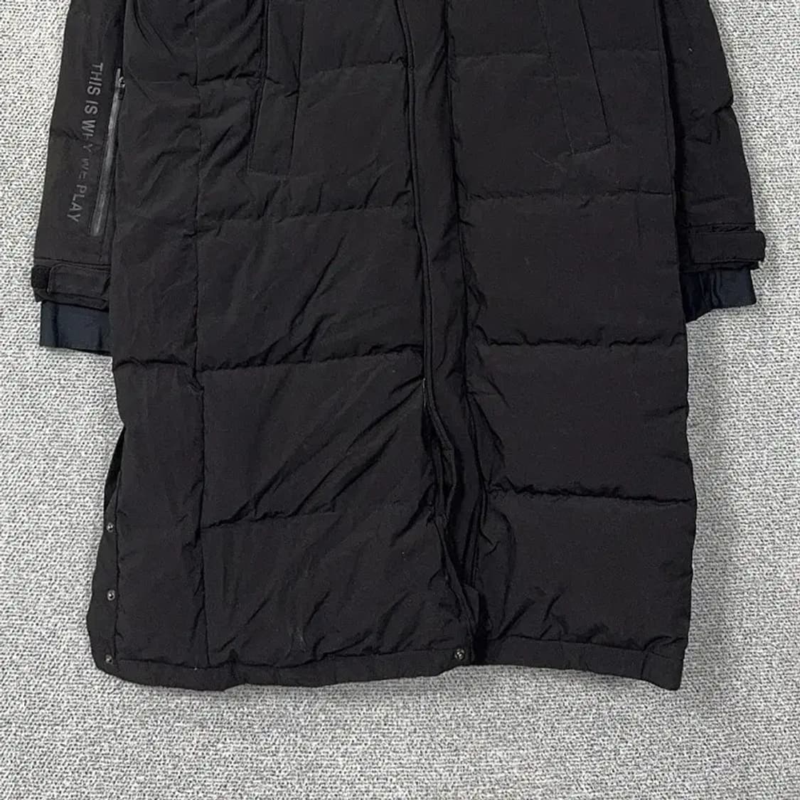 NBA 골든스테이트 블랙 롱 패딩 M 상품이미지4