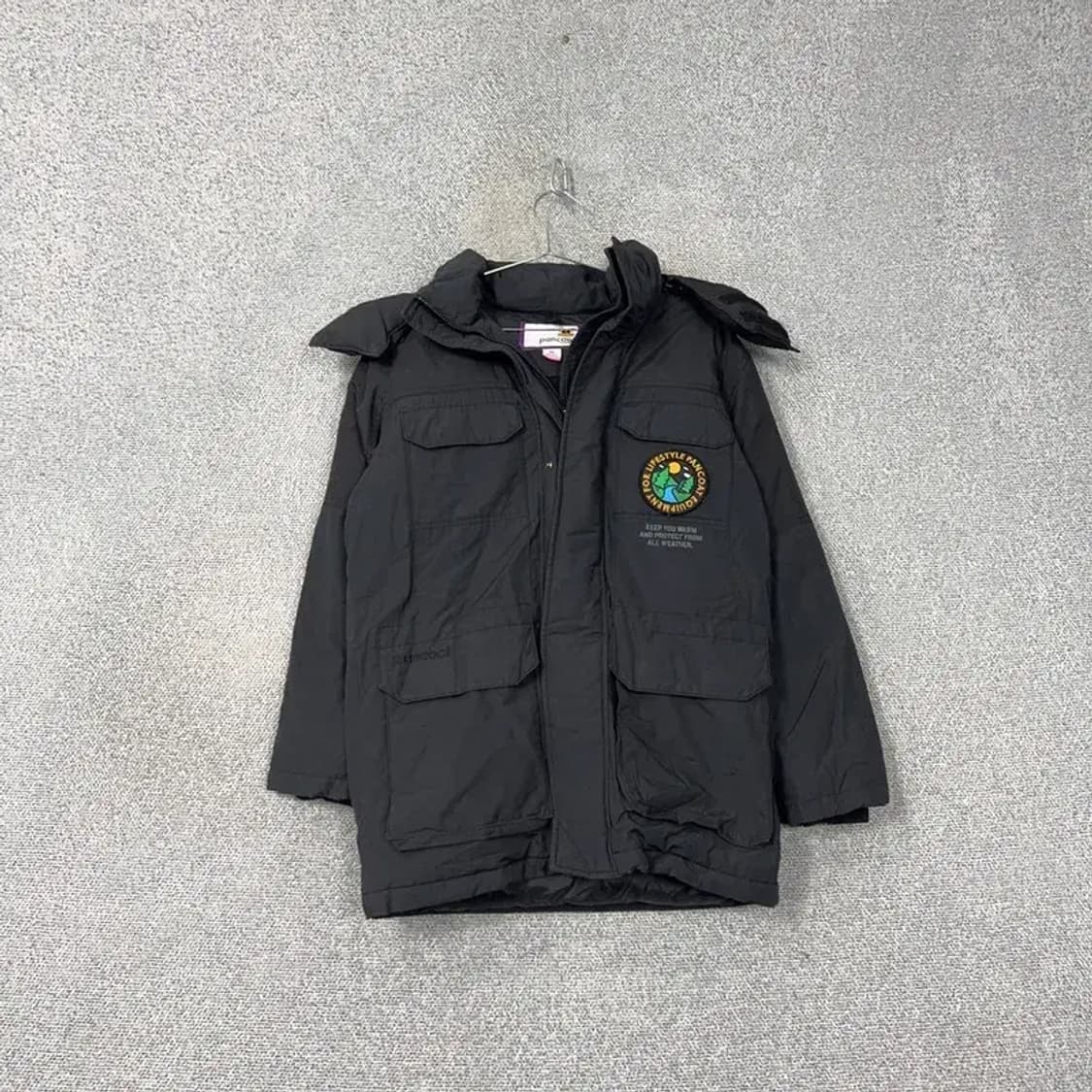 팬콧 덕다운 블랙 패딩 XS 상품이미지1