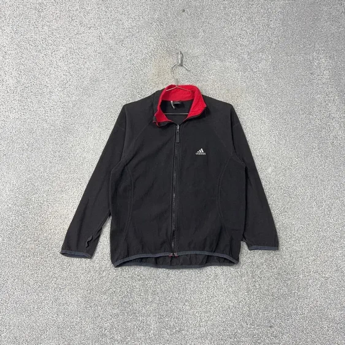 아디다스 로고 여성 그레이 후리스 95 상품이미지1