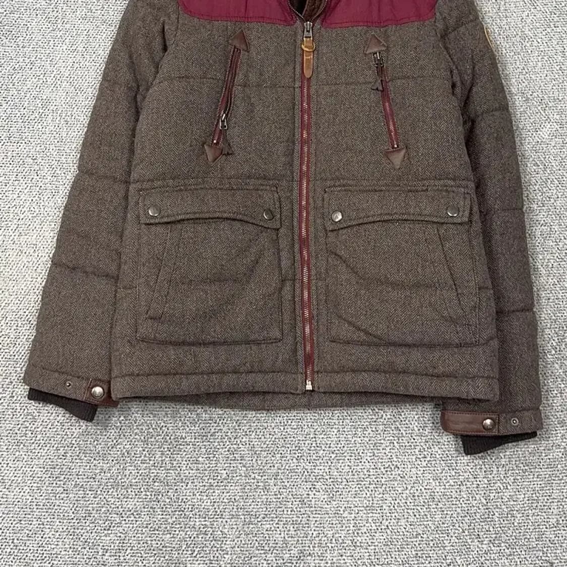 네파 등산 브라운 패딩 자켓 90 상품이미지4