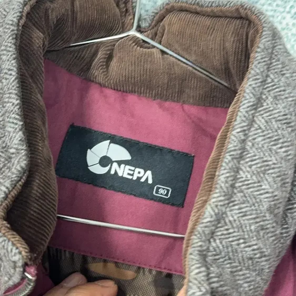 네파 등산 브라운 패딩 자켓 90 상품이미지5