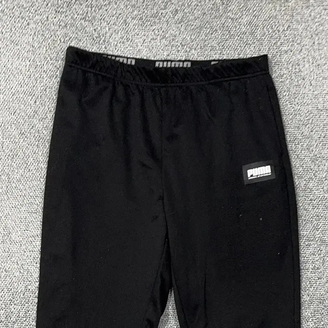 푸마 로고 블랙 트레이닝 팬츠 L 상품이미지3
