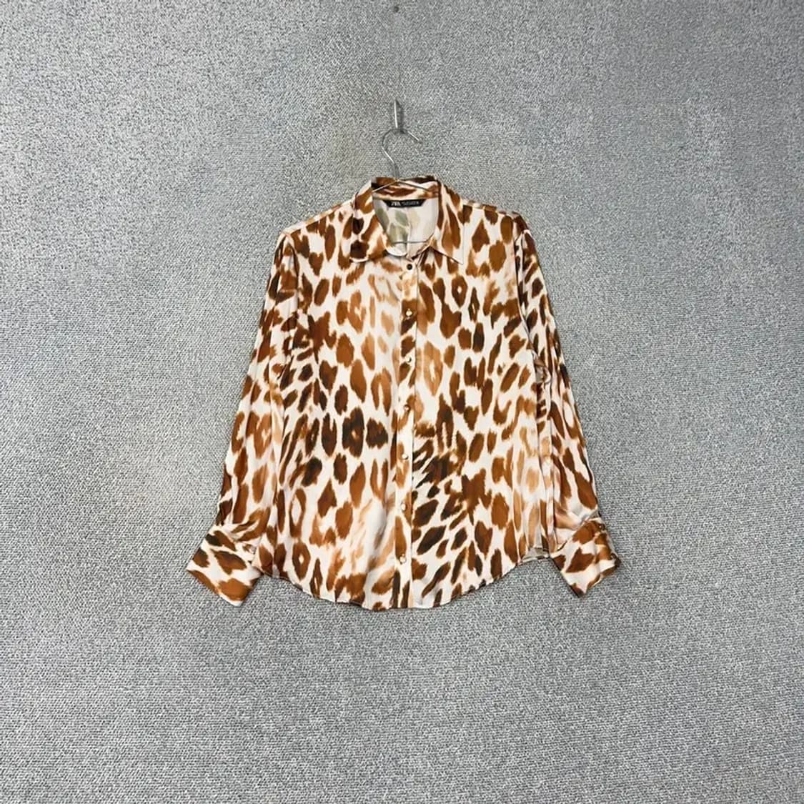 자라 호피 여성 블라우스 셔츠  L 상품이미지1