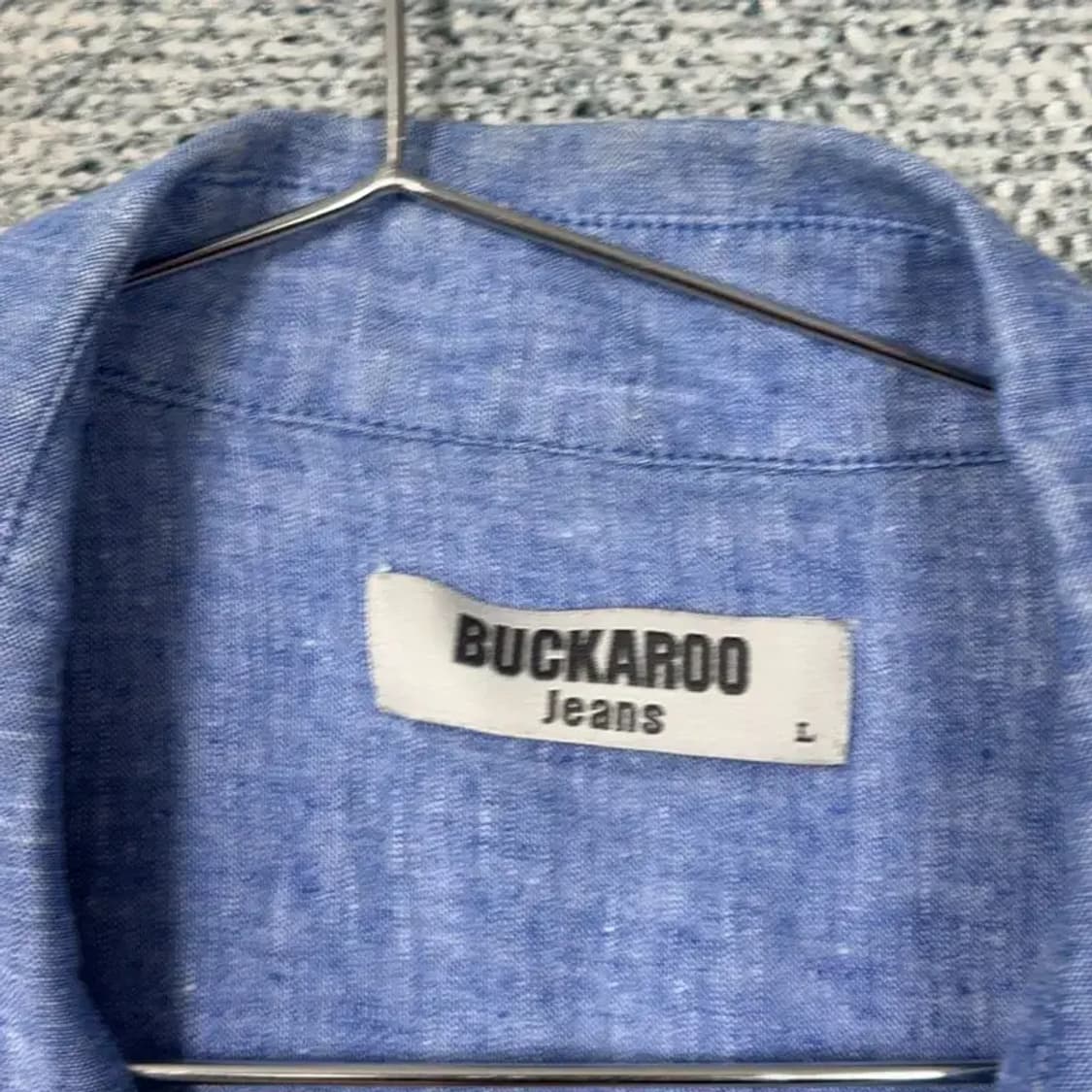 버커루 데님 린넨 셔츠 L 상품이미지3