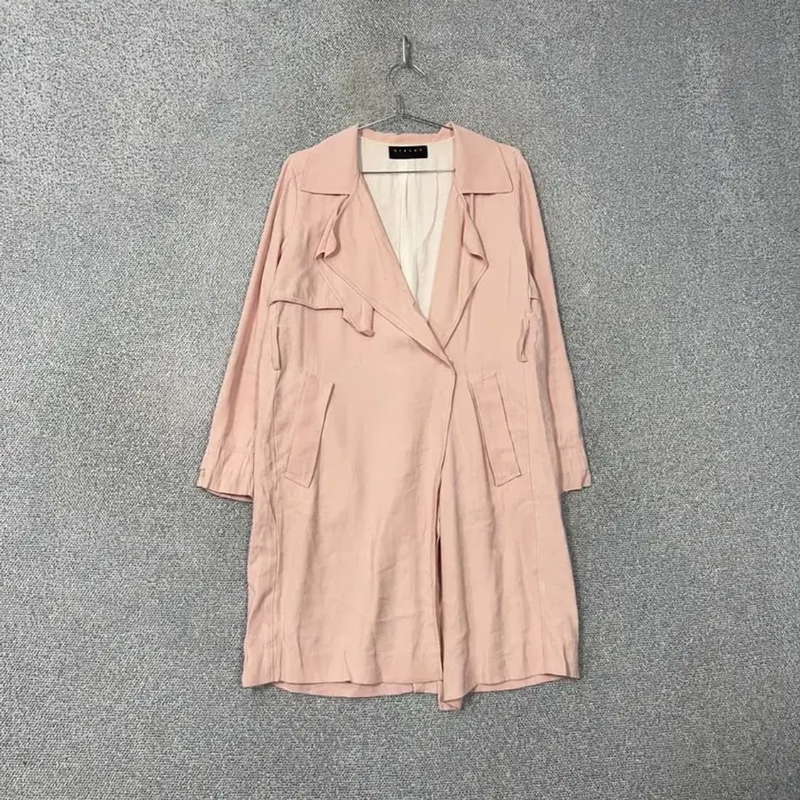 시슬리 라이트 핑크 트렌치 코트 42 상품이미지1