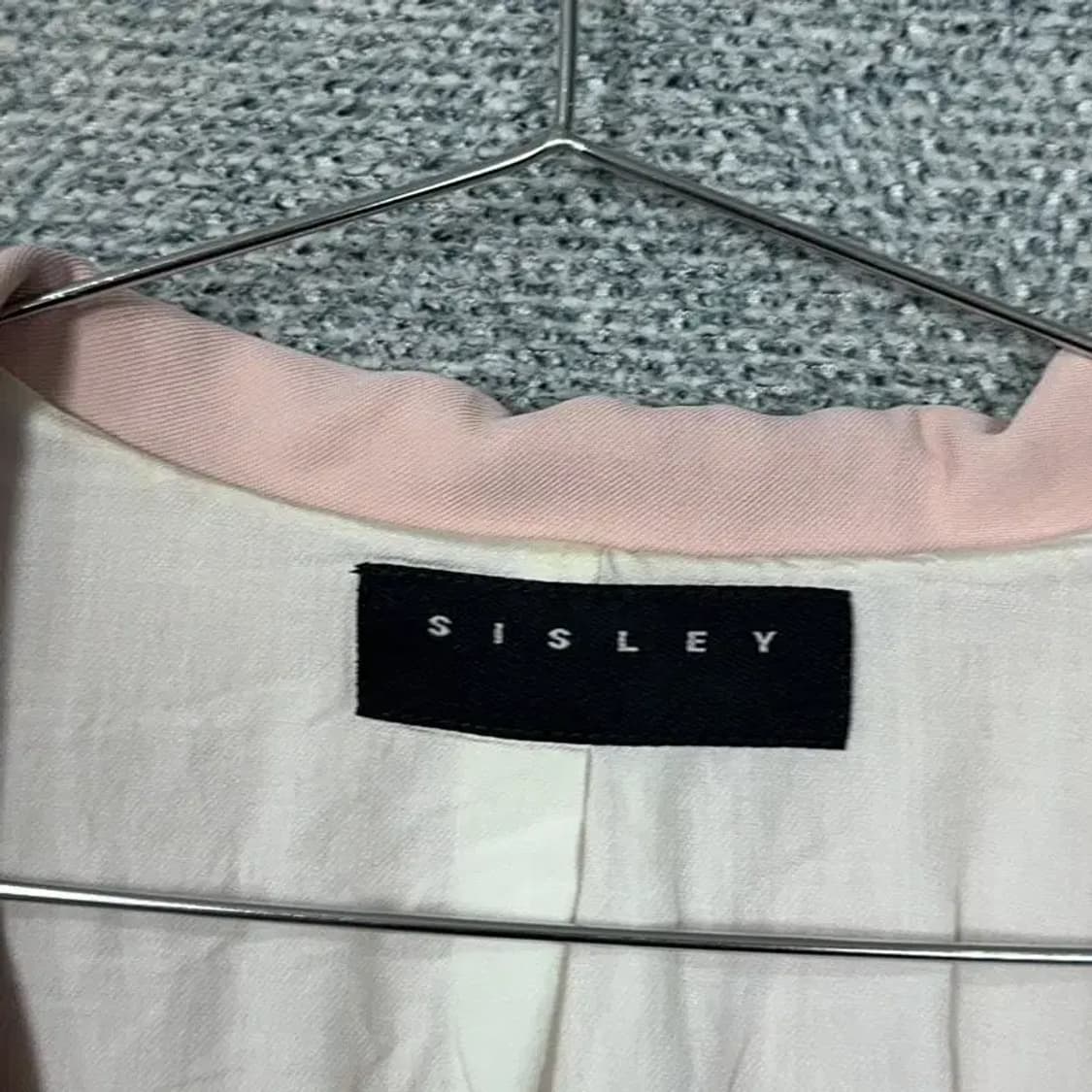 시슬리 라이트 핑크 트렌치 코트 42 상품이미지5