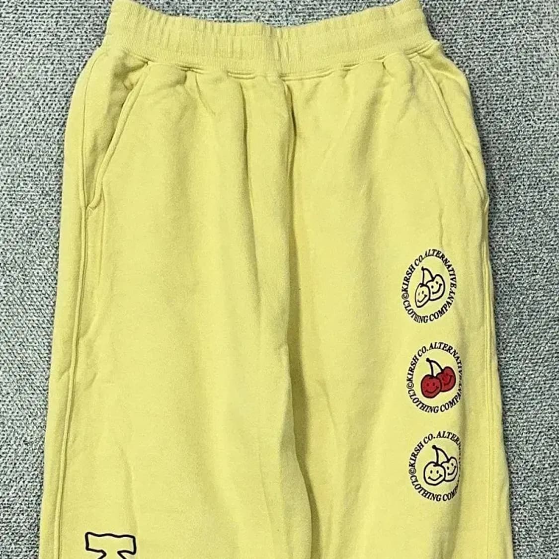 키르시 레몬 프린팅 옐로우 조거팬츠 1사이즈 상품이미지3