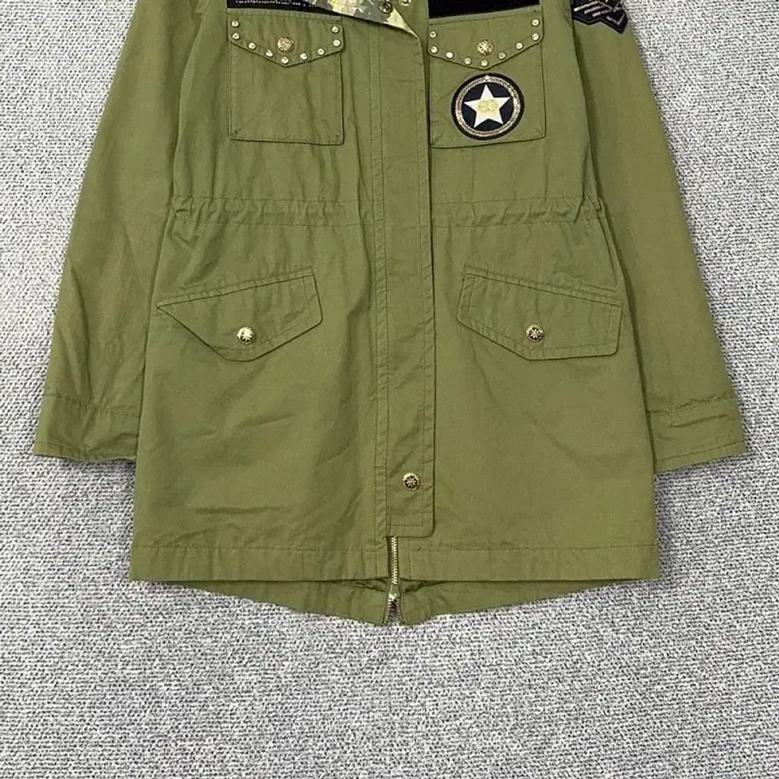 에고이스트 패치 야상 카키 자켓 55 상품이미지4