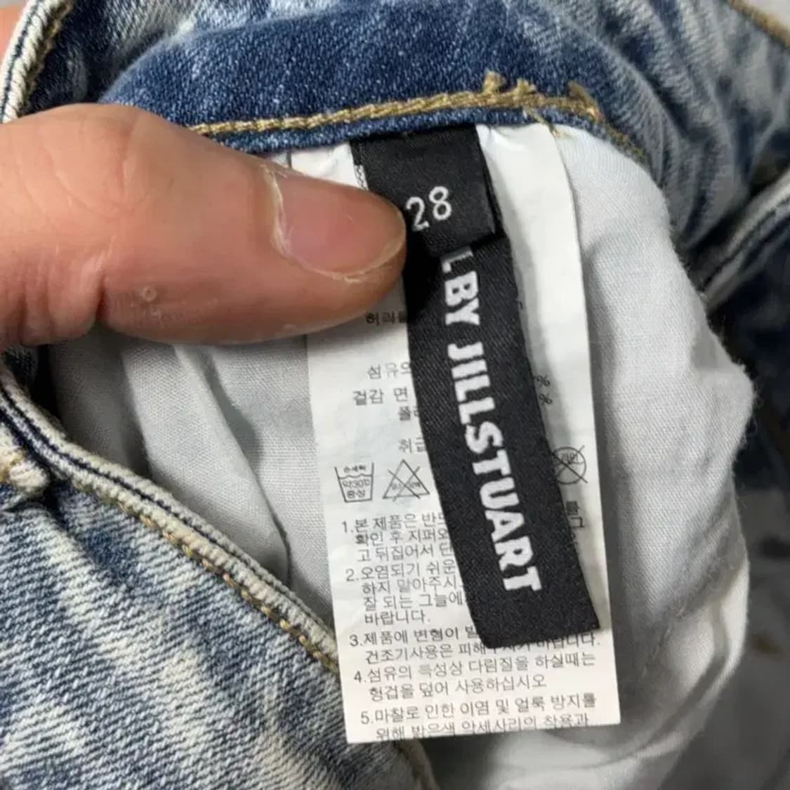 질스튜어트 여성 돌청 크롭 청바지 28 상품이미지5