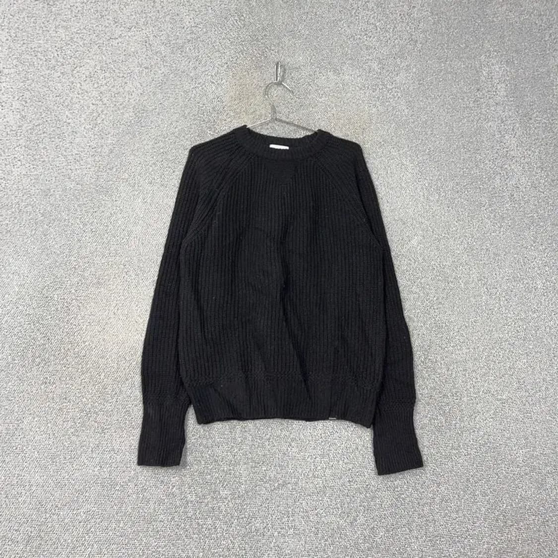 커버낫 남성 캐주얼 울 블랙 니트 M 상품이미지1