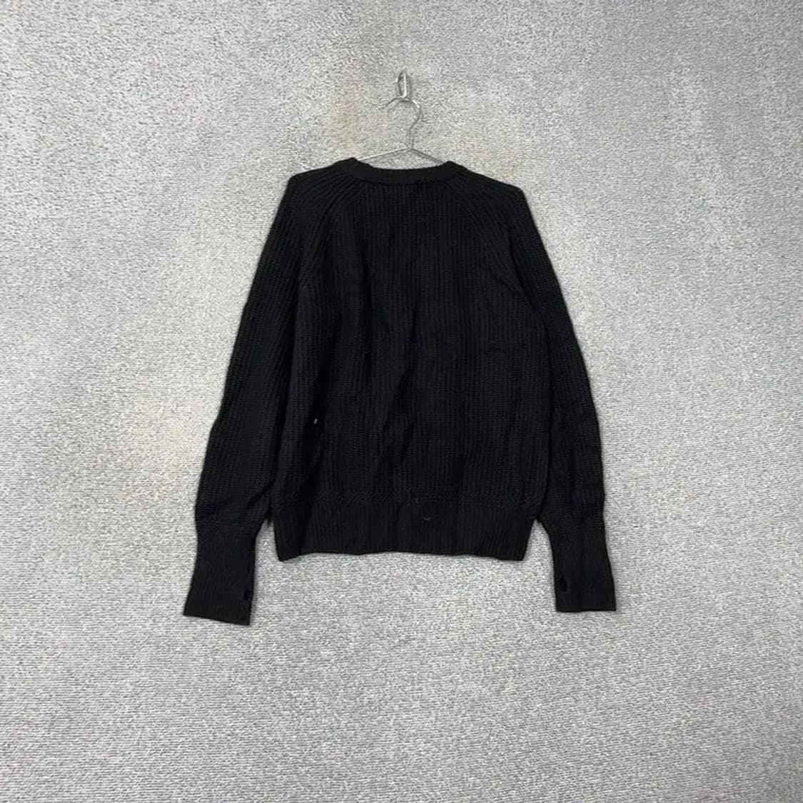 커버낫 남성 캐주얼 울 블랙 니트 M 상품이미지2