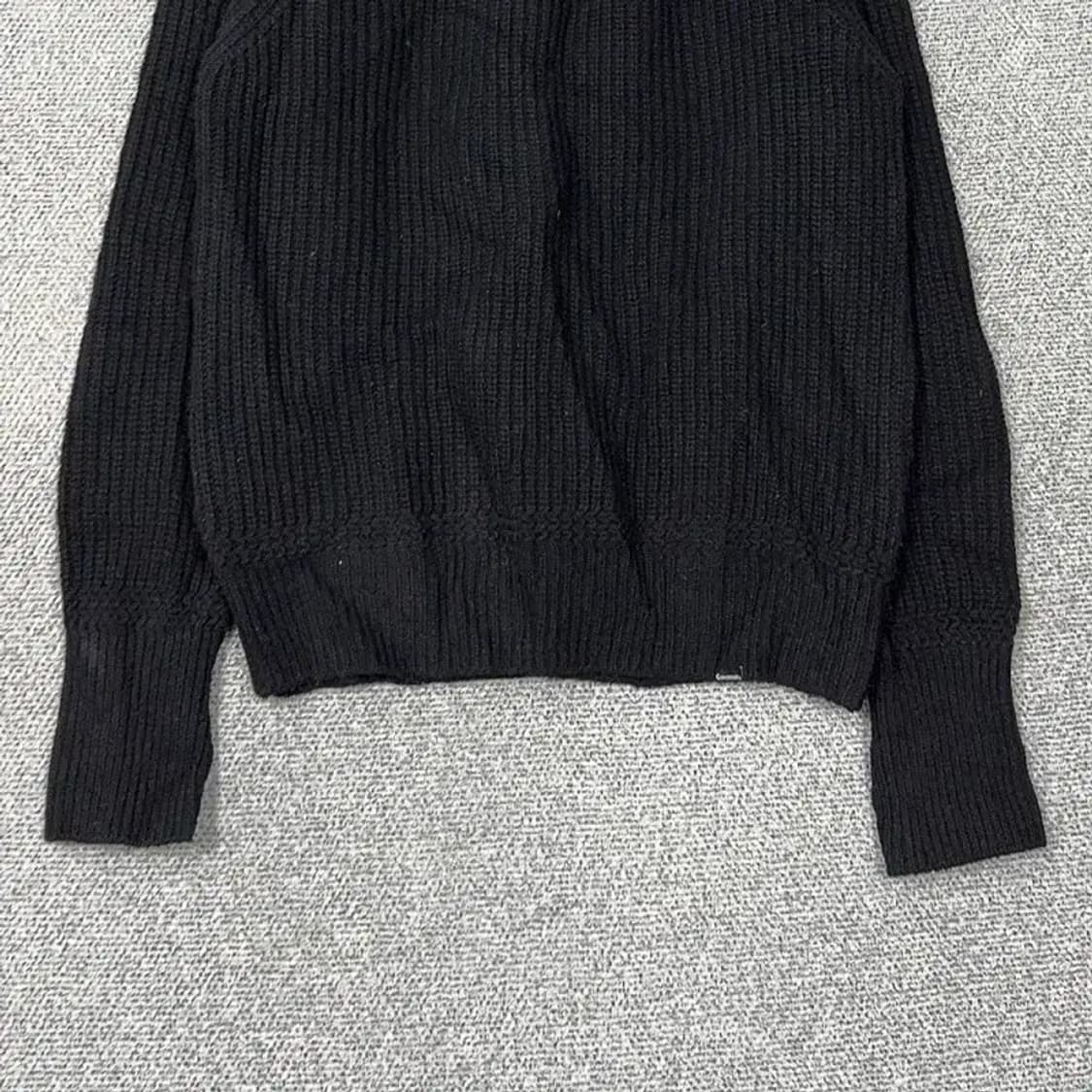 커버낫 남성 캐주얼 울 블랙 니트 M 상품이미지4