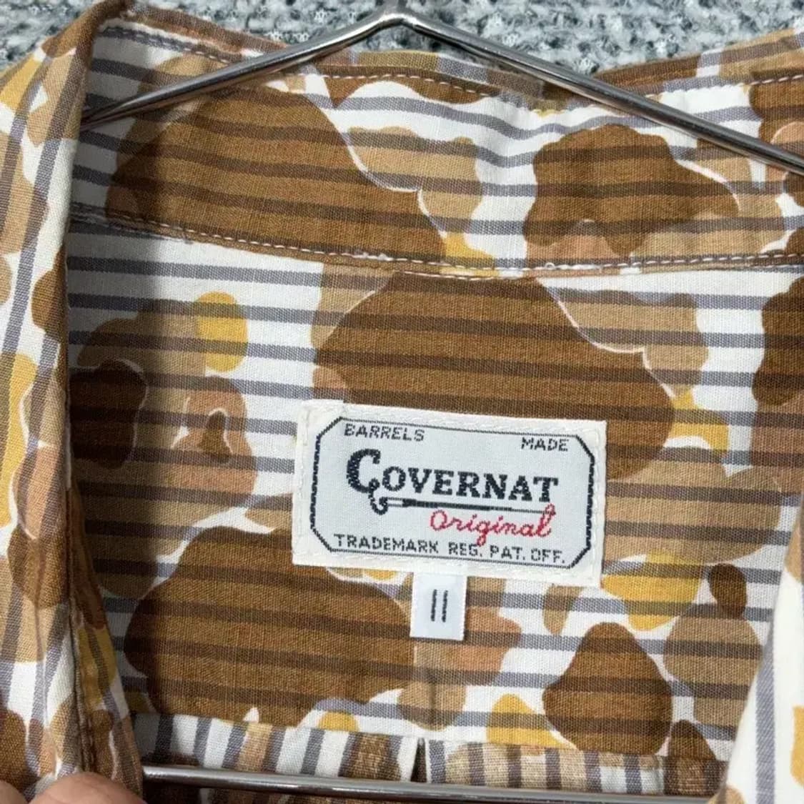 커버낫 밀리터리 패턴 빈티지 셔츠 M 상품이미지3