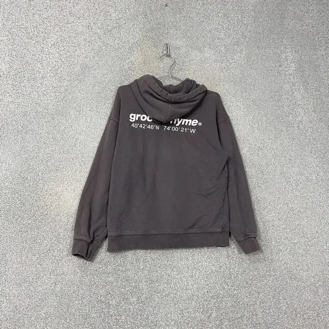 그루브라임 백로고 빈티지 후드티 S 상품이미지2