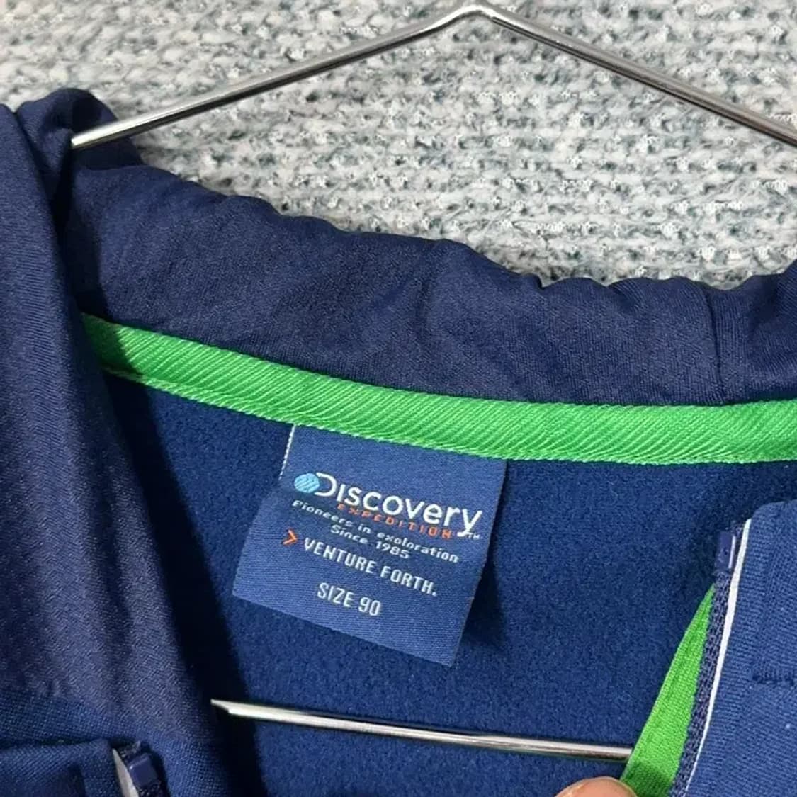 디스커버리 프린팅 그린 여성 기능성 후드집업 90 상품이미지3