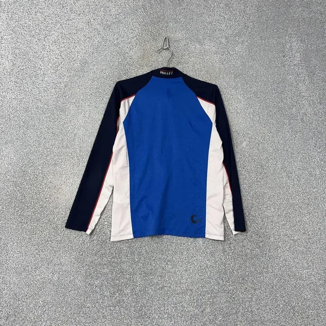 밀레 블루 로고 기능성 반집업 운동 긴팔티 95 상품이미지2