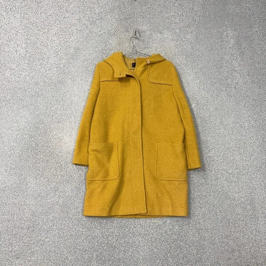 시스템 한섬 여성 캐주얼 옐로우 후드 울 코트 88-98-165 상품이미지1