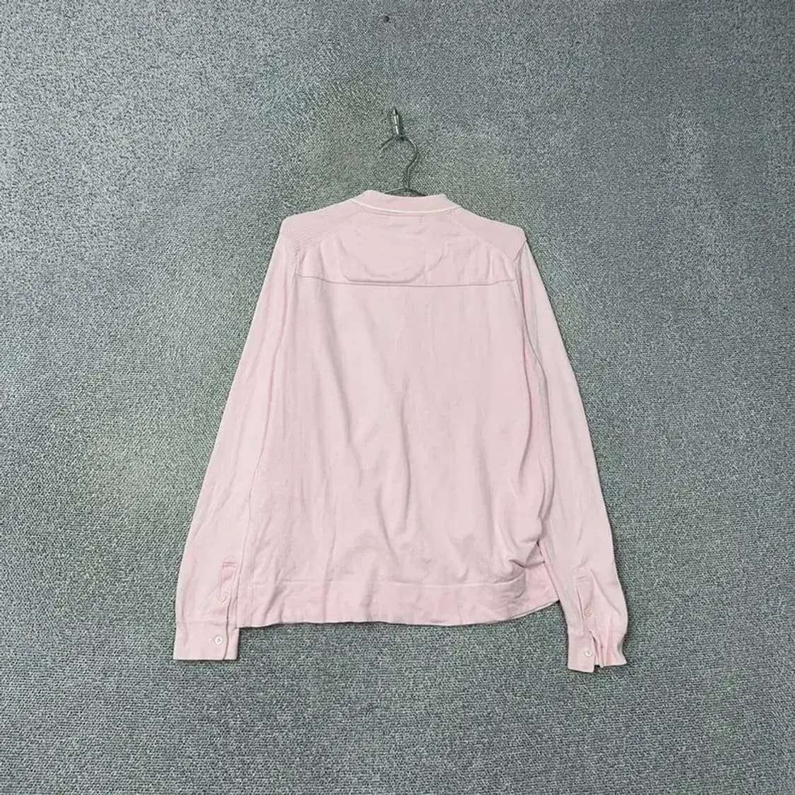 빈폴 라이트 핑크 로고 코튼 셔츠 100 상품이미지2