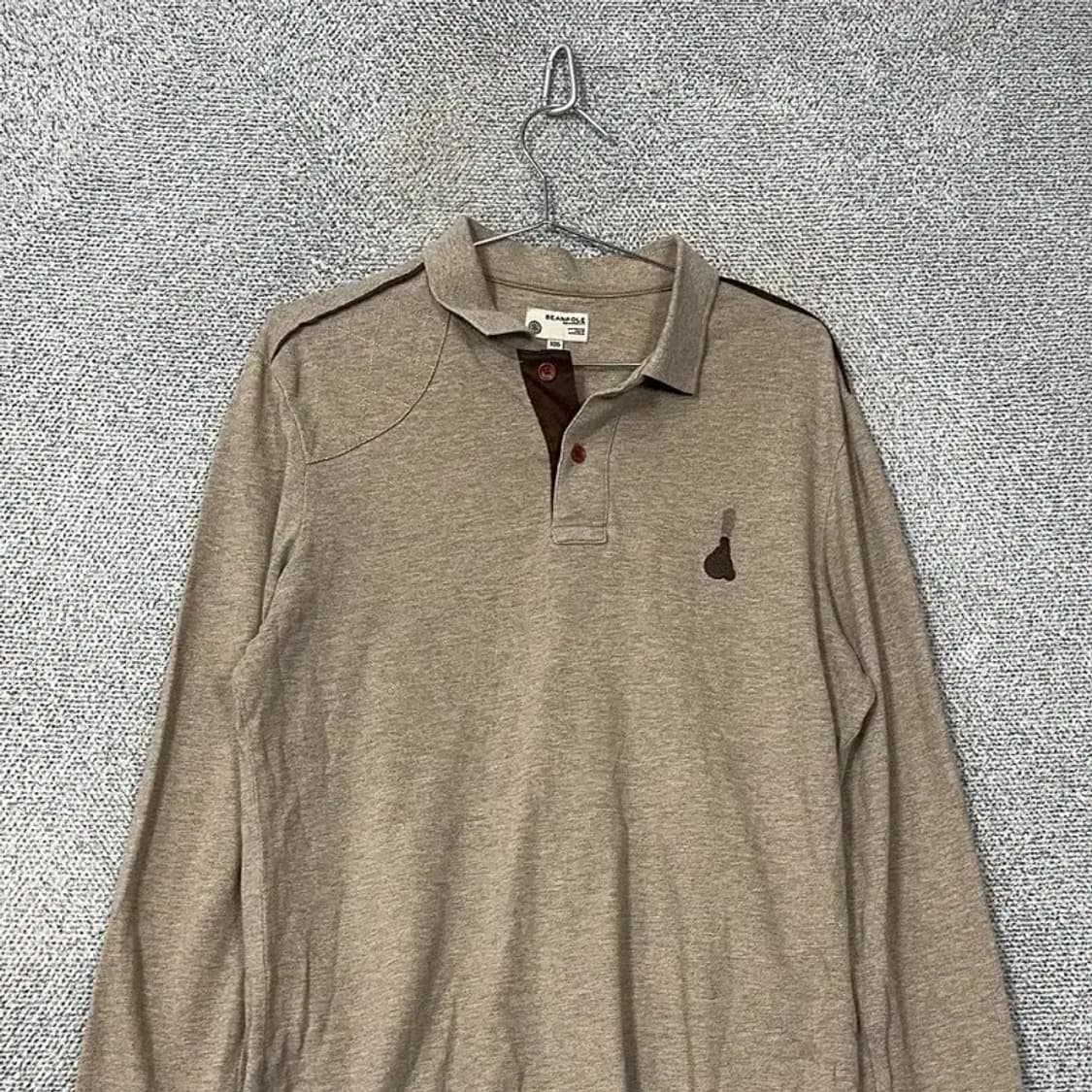 빈폴 로고 남성 빈티지 베이지 카라티 105 상품이미지3