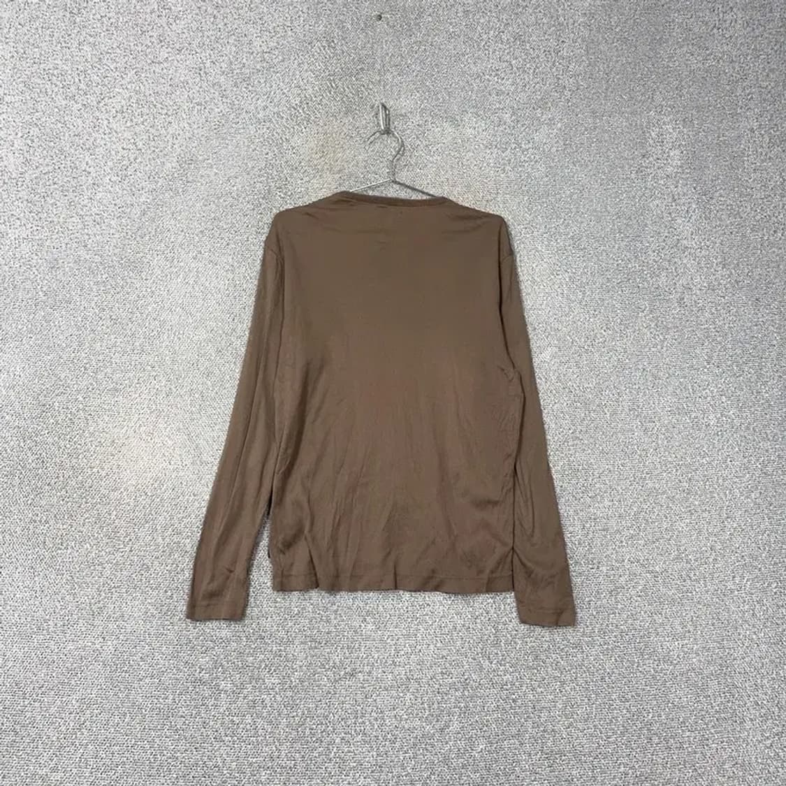 캘빈클라인 브라운 코튼 슬리브 긴팔티 S 상품이미지2