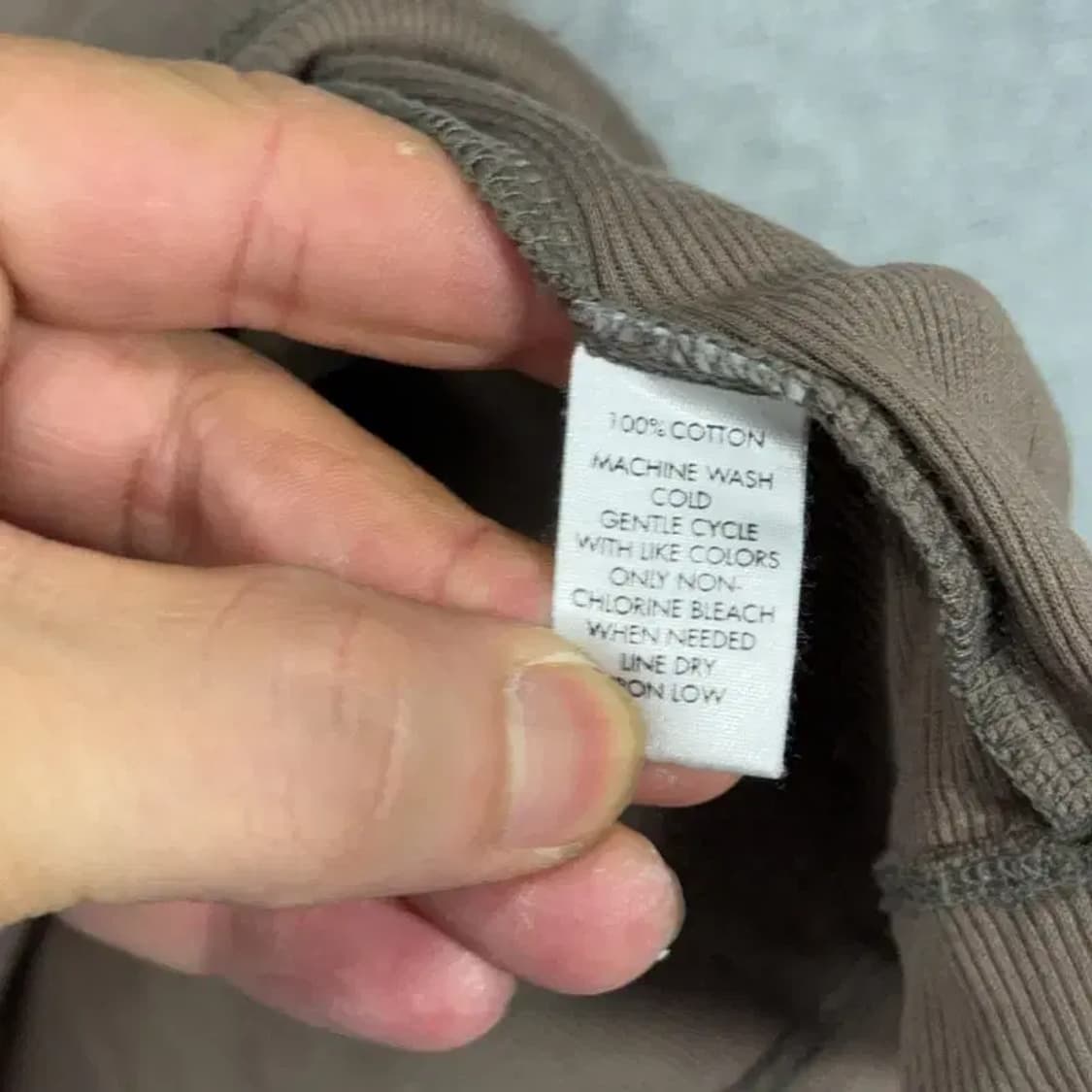 캘빈클라인 브라운 코튼 슬리브 긴팔티 S 상품이미지6