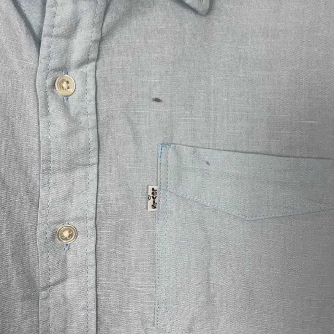 리바이스 라이트 블루 캐주얼 코튼 셔츠 L 상품이미지3