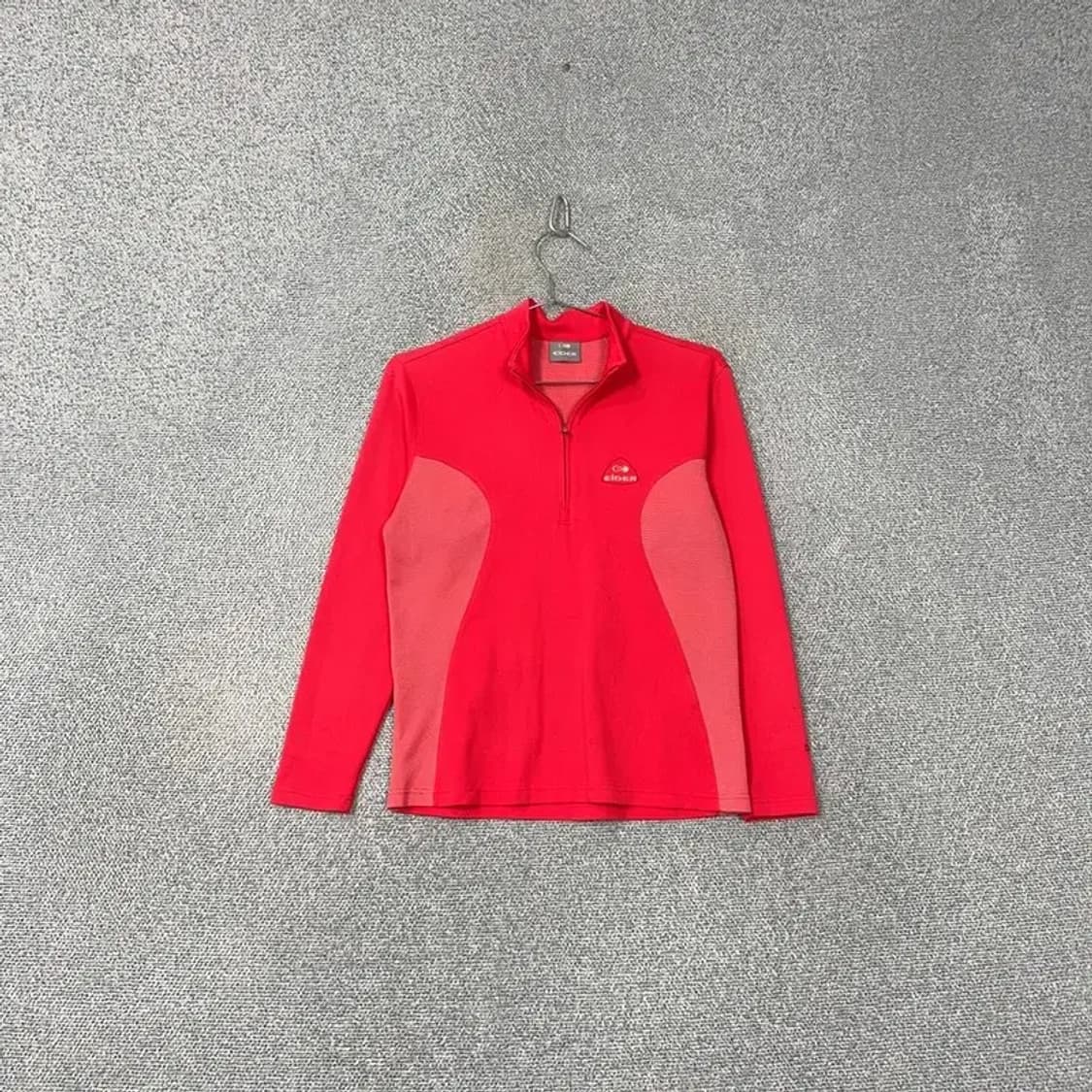 아이더 로고 기능성 등산 반집업 긴팔티 XS 상품이미지1