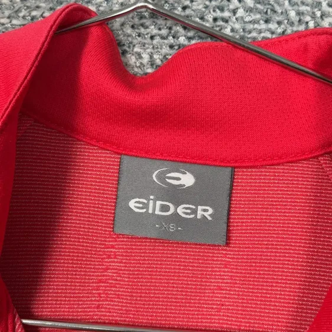 아이더 로고 기능성 등산 반집업 긴팔티 XS 상품이미지3