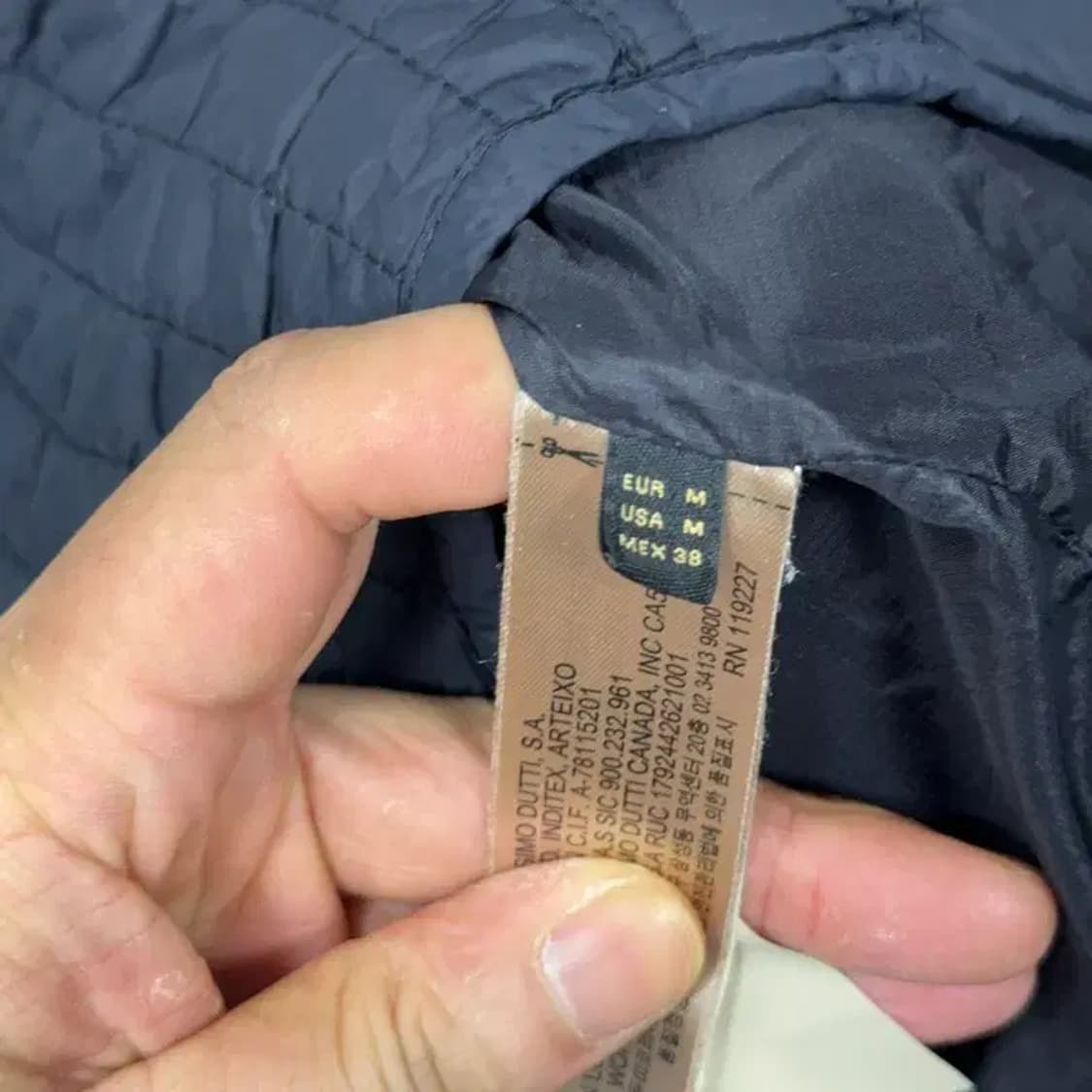 마시모두띠 클래식 남성 캐주얼 포켓 퀄팅 버튼 패딩 자켓 M 상품이미지4