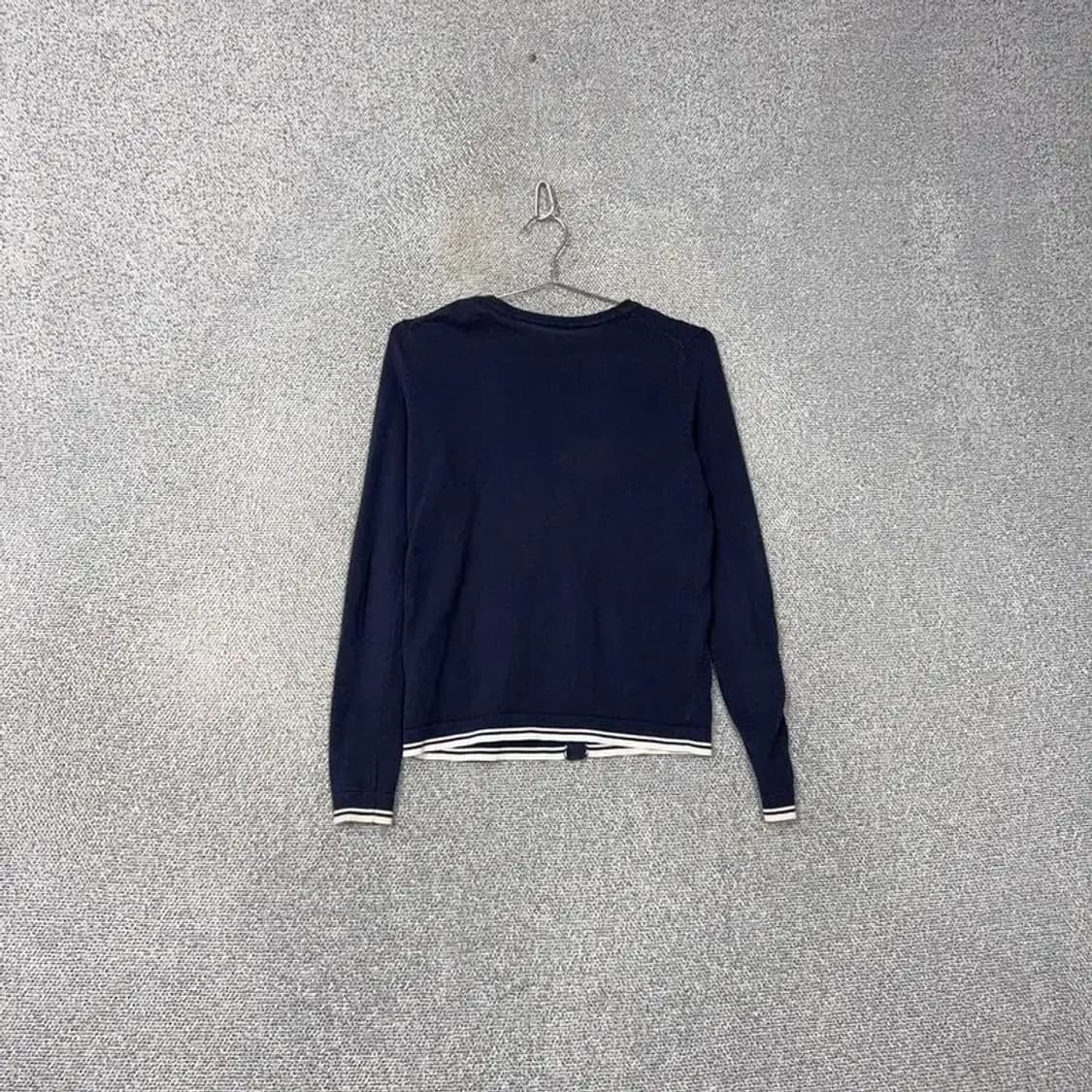 타미힐피거 도트 네이비 여성 캐주얼 니트 가디건 XS 상품이미지2